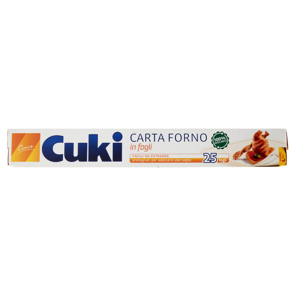 Carta forno cuki 9,5 mt. fogli cm.33x38 x 25 scatola pz.1