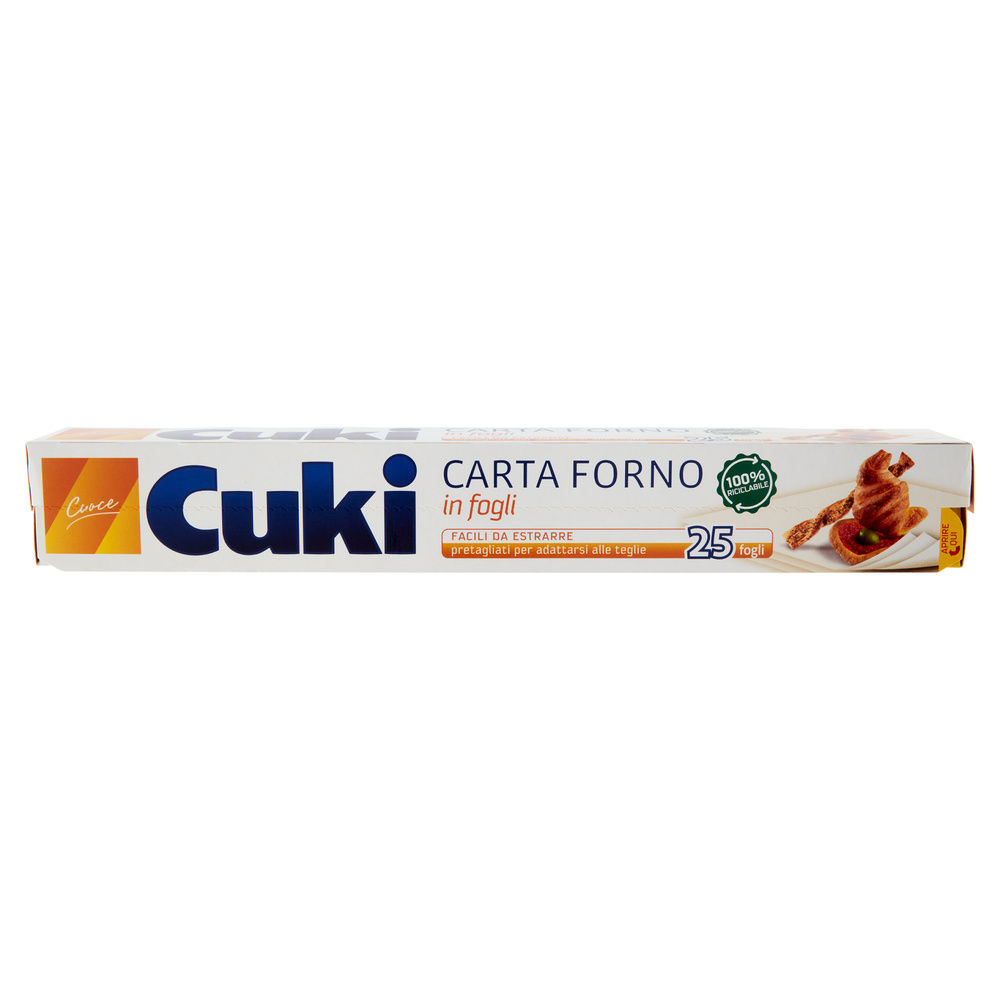 CARTA FORNO CUKI 9,5 MT. FOGLI CM.33X38 X 25 SCATOLA PZ.1 - 7