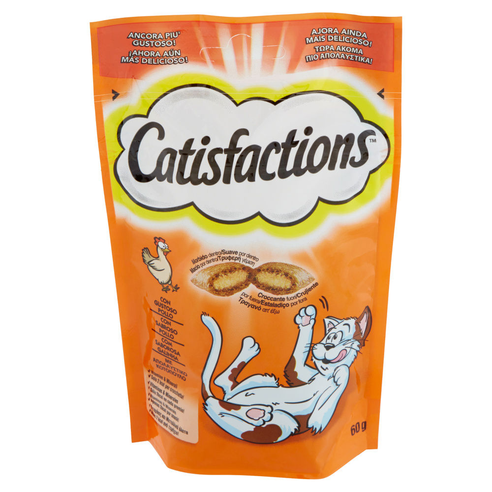 SNACK GATTO CATISFACTIONS POLLO SACCHETTO G 60 - 5