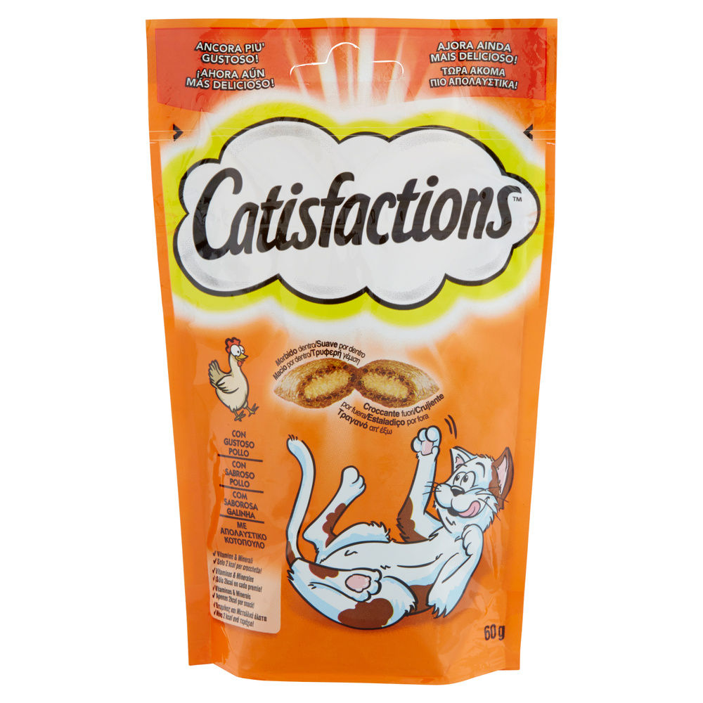 SNACK GATTO CATISFACTIONS POLLO SACCHETTO G 60 - 3