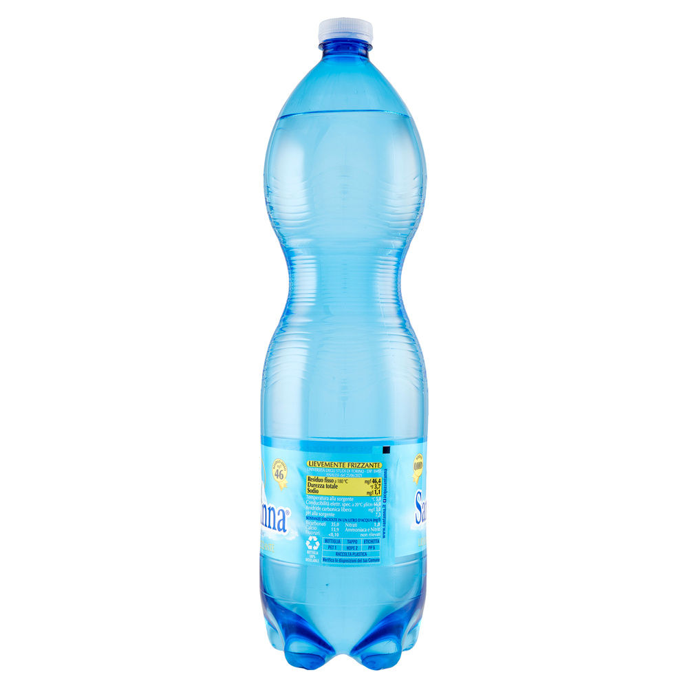 ACQUA MINERALE LIEVEMENTE FRIZZANTE SANT' ANNA PET L 1,5 - 3