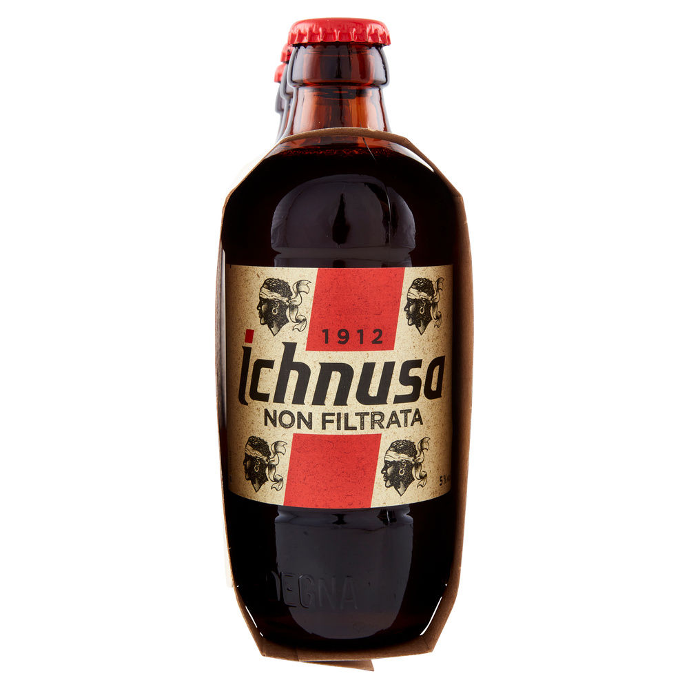 BIRRA ICHNUSA NON FILTRATA 5 GRADI CLUSTER BOTTIGLIA ML 330 X 3 - 5