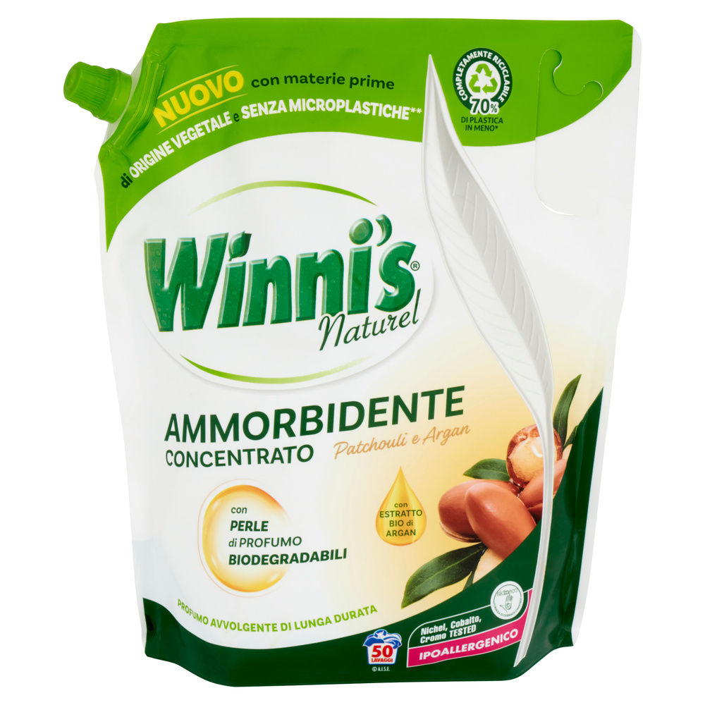 AMMORBIDENTE CONCENTRATO WINNI'S ECOFORMATO PATCHOULI&ARGAN 50 LAV ML 1250 - 5