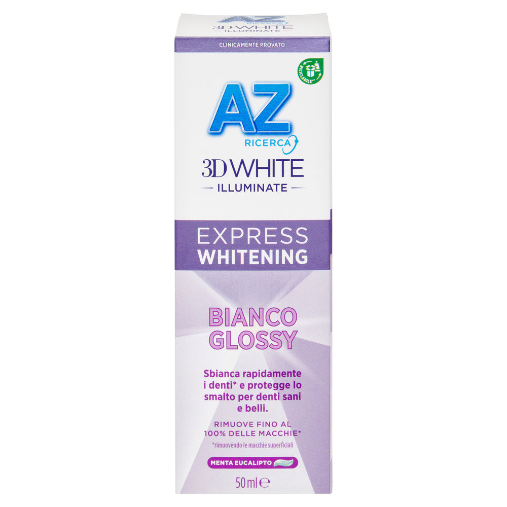 DENTIFRICIO AZ 3DW EXPRESS WHITENING BIANCO GLOSSY ML 50 - 2