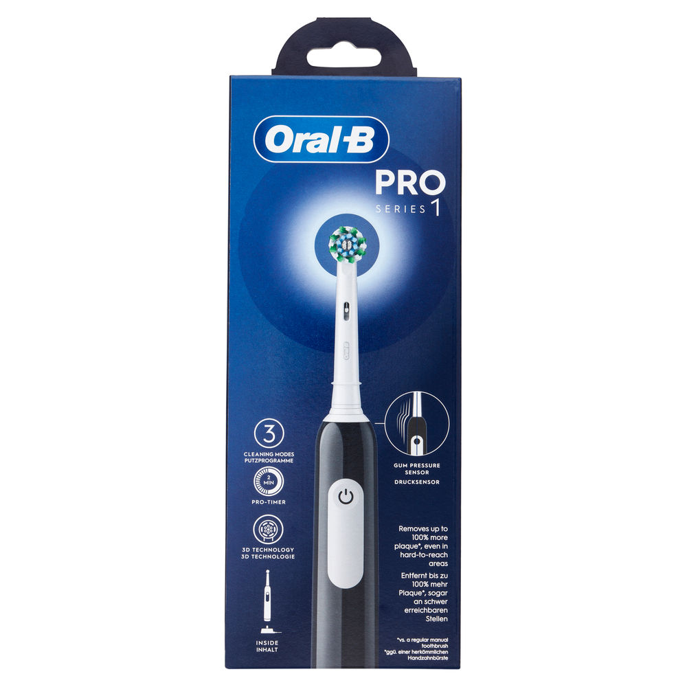 SPAZZOLINO ELETTRICO ORAL B PRO SERIES 1 CROSS ACTION BLACK PZ 1 - 0