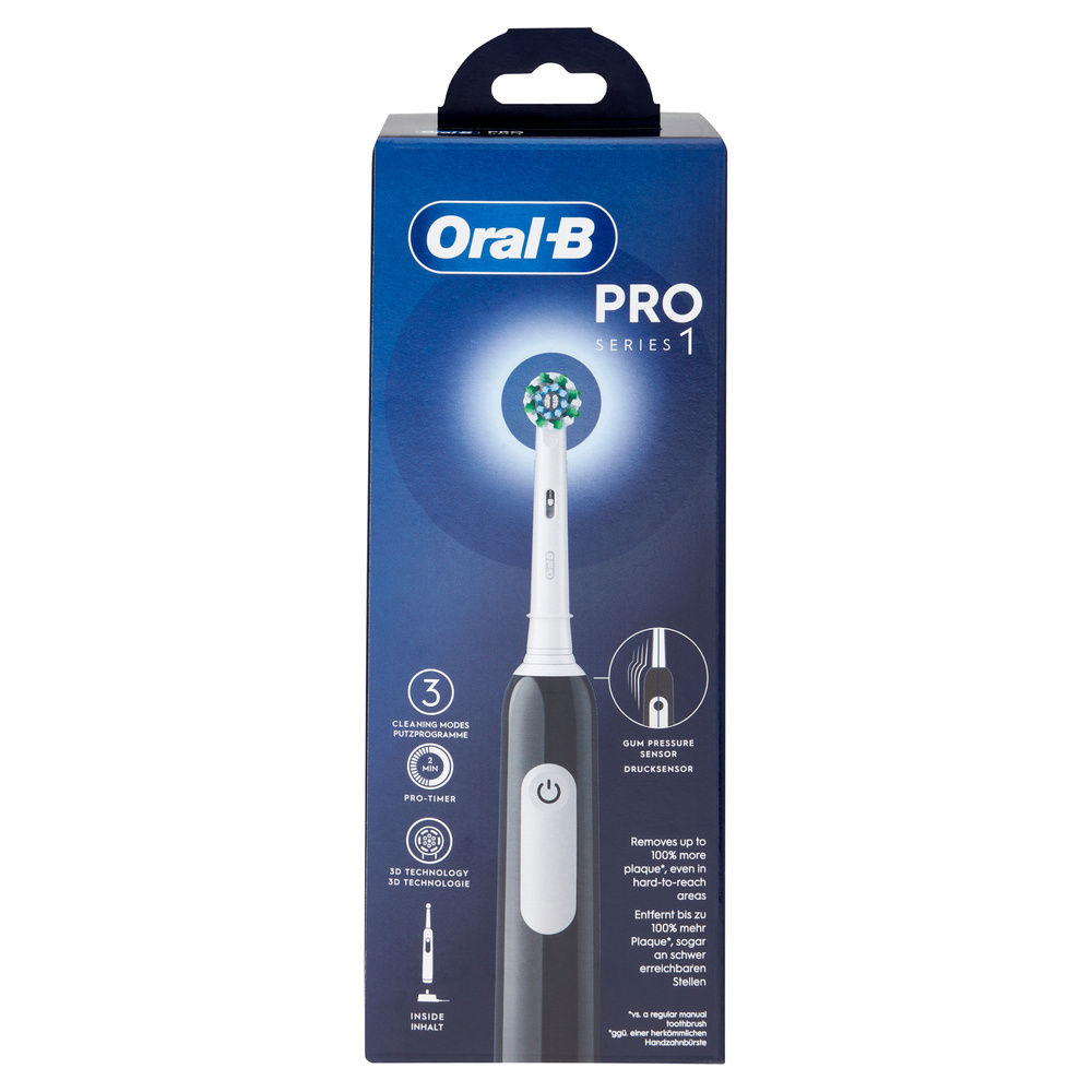 SPAZZOLINO ELETTRICO ORAL B PRO SERIES 1 CROSS ACTION BLACK PZ 1 - 7