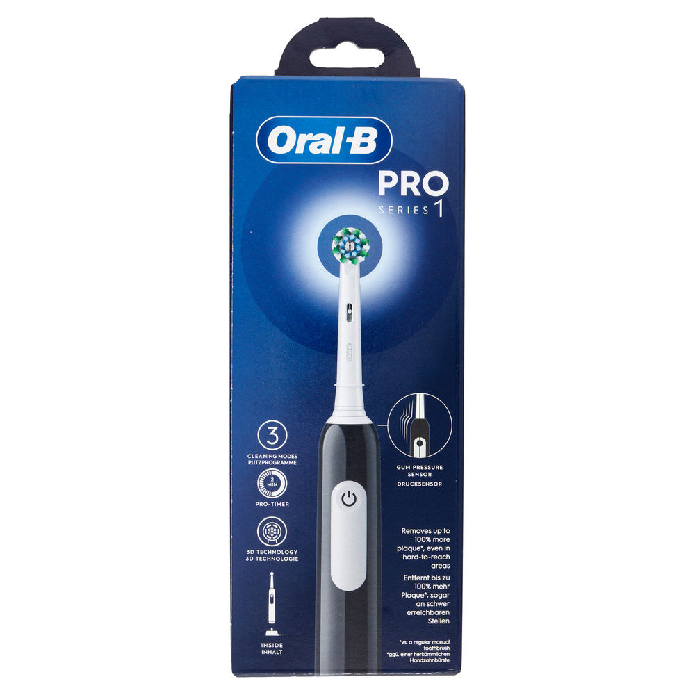 SPAZZOLINO ELETTRICO ORAL B PRO SERIES 1 CROSS ACTION BLACK PZ 1 - 5