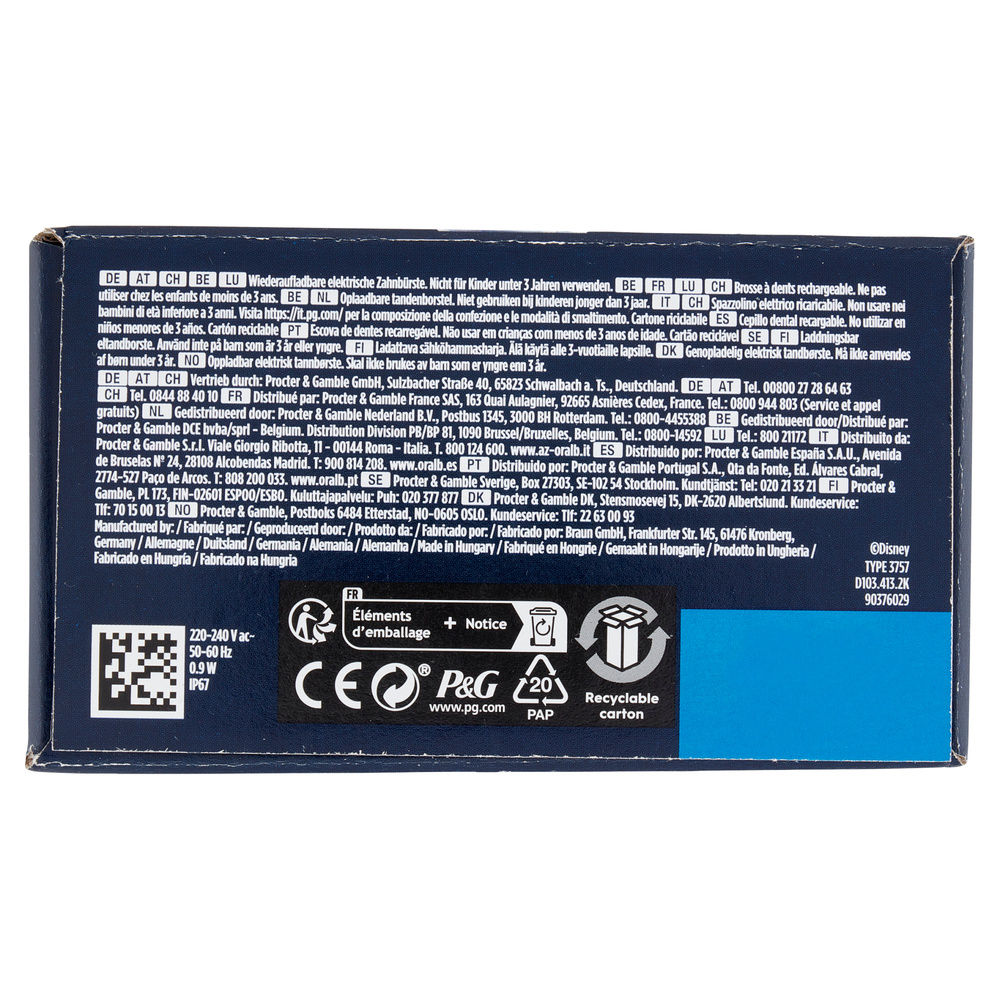 SPAZZOLINO ELETTRICO ORAL B VITALITY PRO KIDS FROZEN PZ 1 - 4