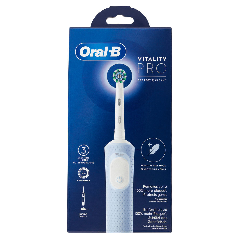 Spazzolino elettrico oral b vitality pro cross action blue pz 1