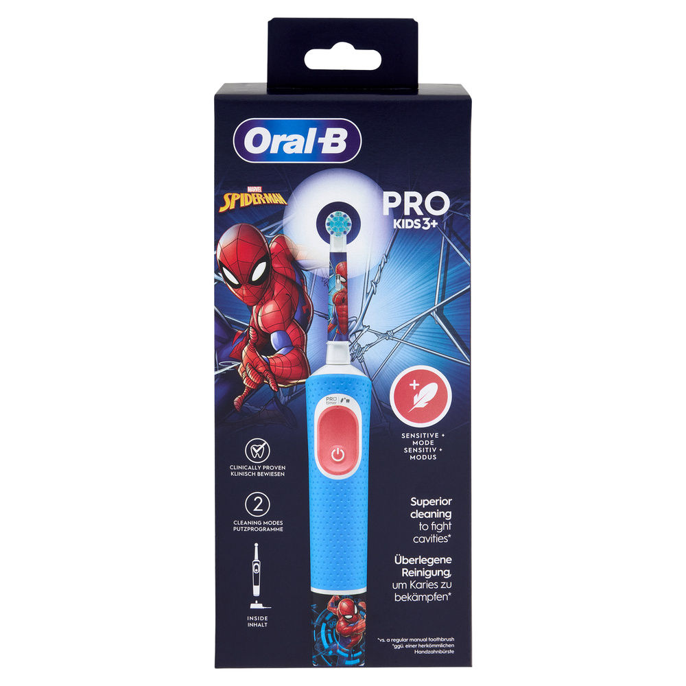 SPAZZOLINO ELETTRICO ORAL B VITALITY PRO KIDS SPIDERMAN PZ 1 - 7