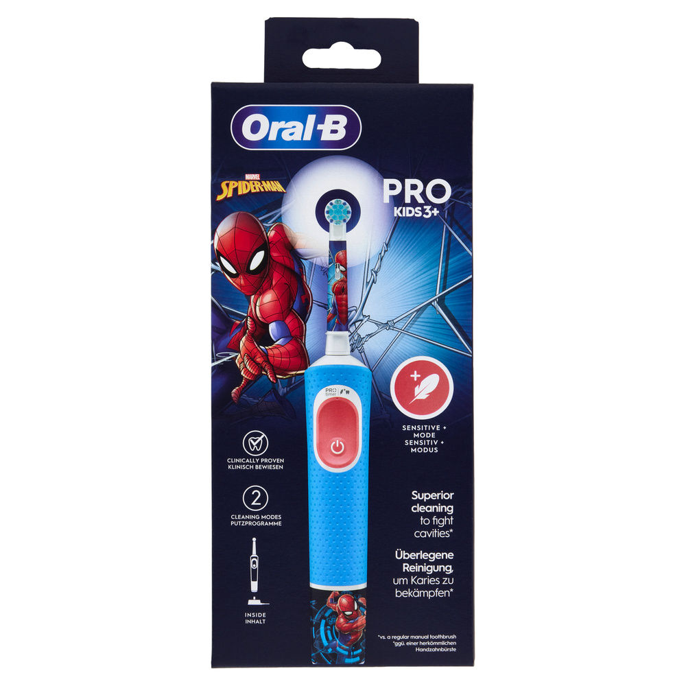 SPAZZOLINO ELETTRICO ORAL B VITALITY PRO KIDS SPIDERMAN PZ 1 - 4