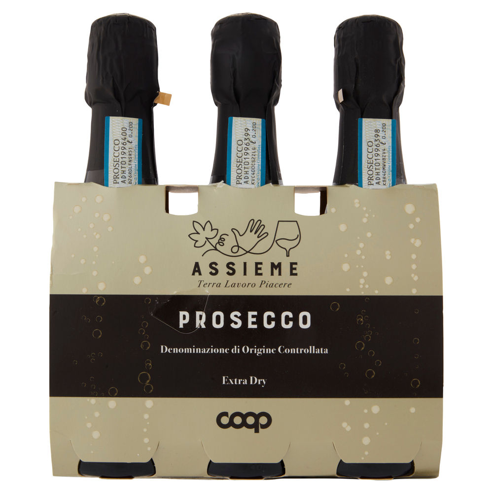 PROSECCO DOC EXTRA DRY ASSIEME COOP ML 200 X 3 - 1