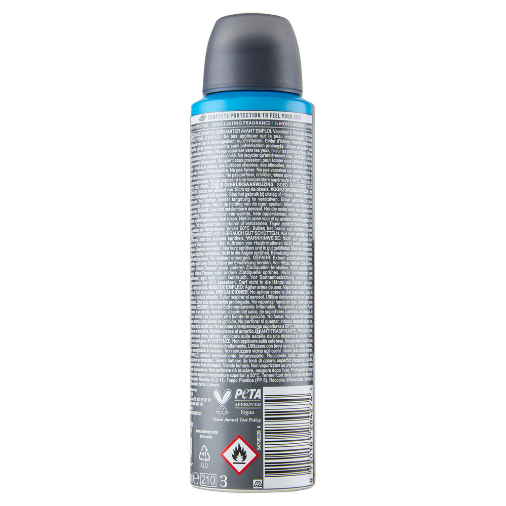 DEODORANTE DOVE SPRAY ADVANCED MEN+CARE CLEAN COMFORT ML 150 - 1