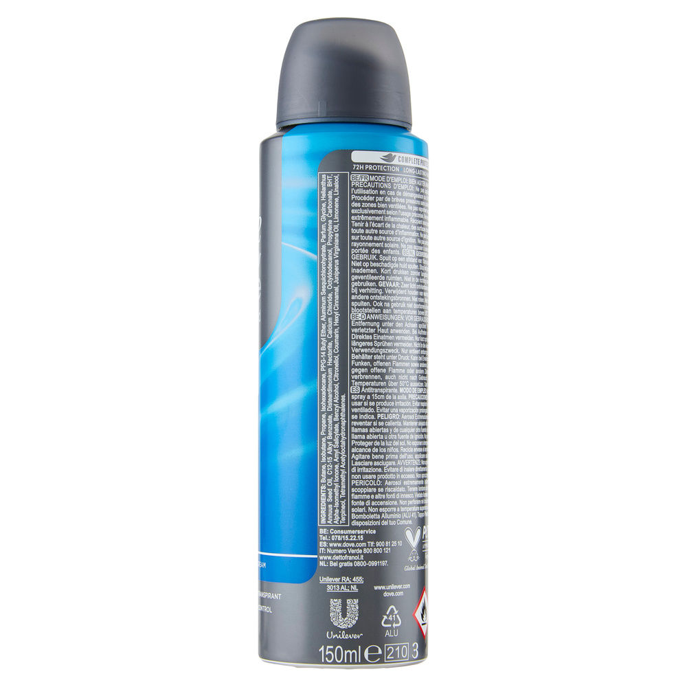 DEODORANTE DOVE SPRAY ADVANCED MEN+CARE CLEAN COMFORT ML 150 - 5