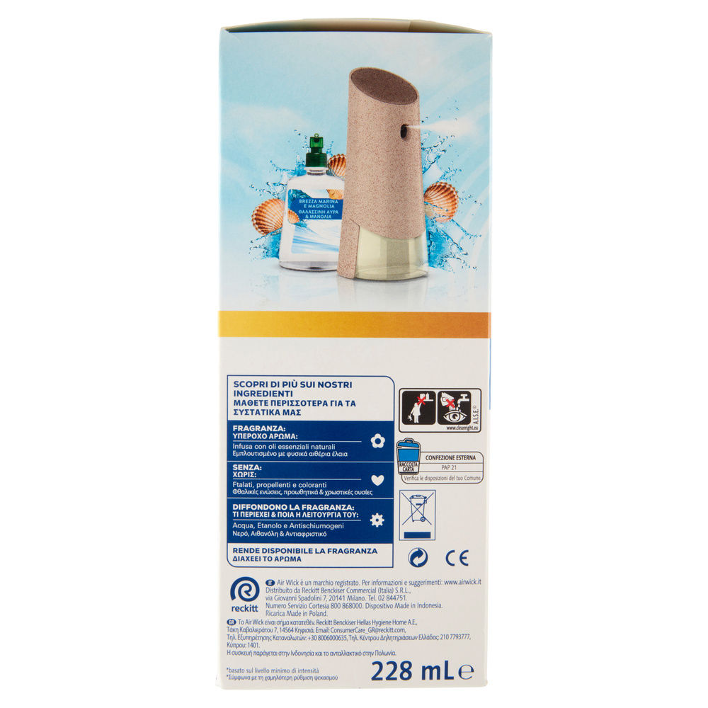 DEODORANTE AMB.AIR WICK ACTIVE FRESH SPRAY AUTOMATICO BREZZA BASE+RICAR.PZ.1 - 6