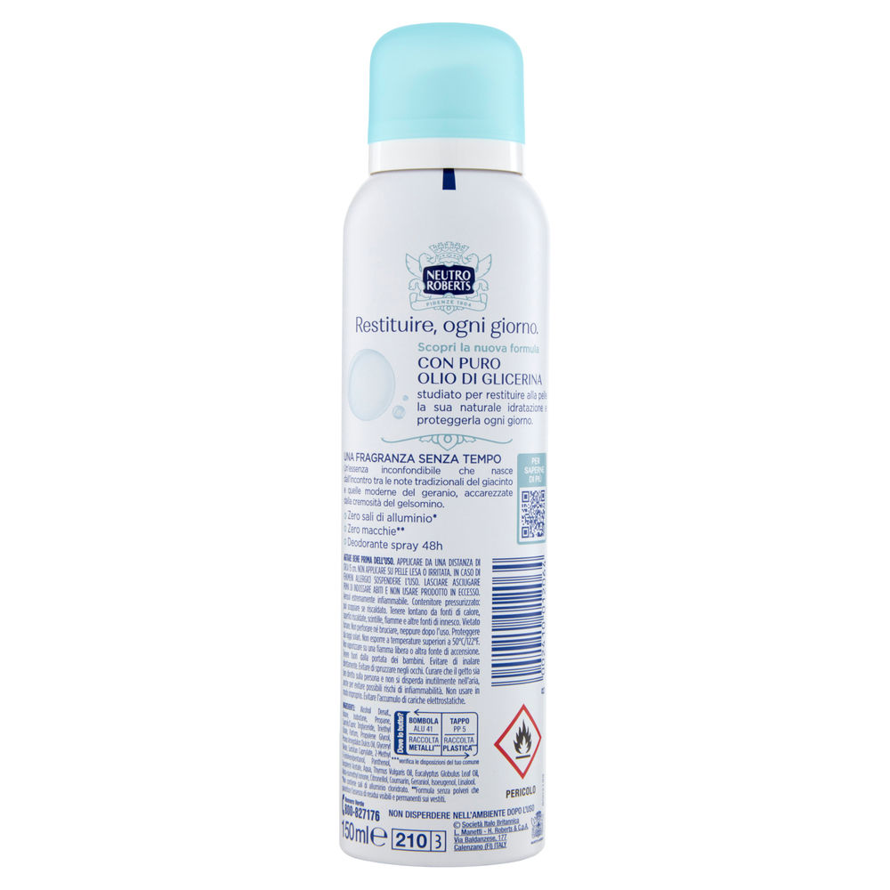 DEODORANTE SPRAY NEUTRO ROBERTS FRESCO BLU ML 150 - 1