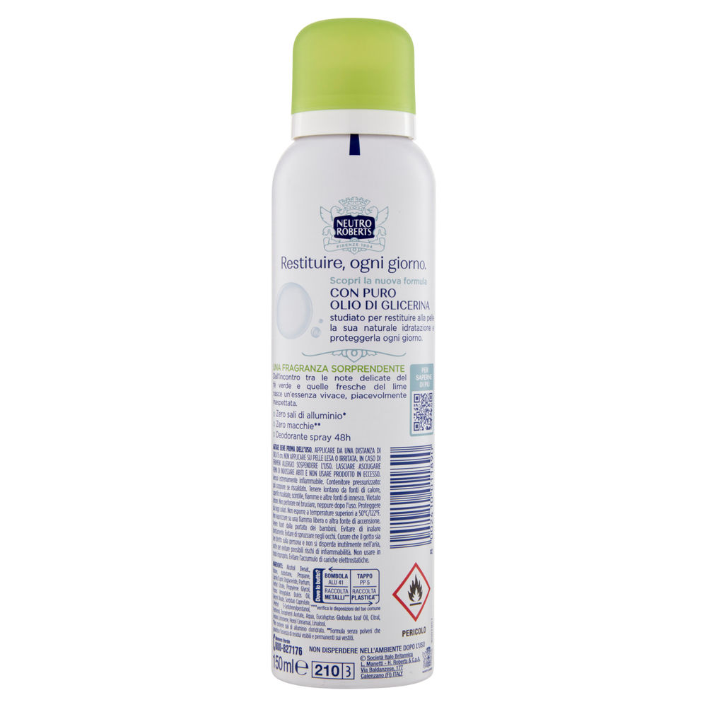 DEODORANTE SPRAY NEUTRO ROBERTS FRESCO VERDE ML 150 - 1