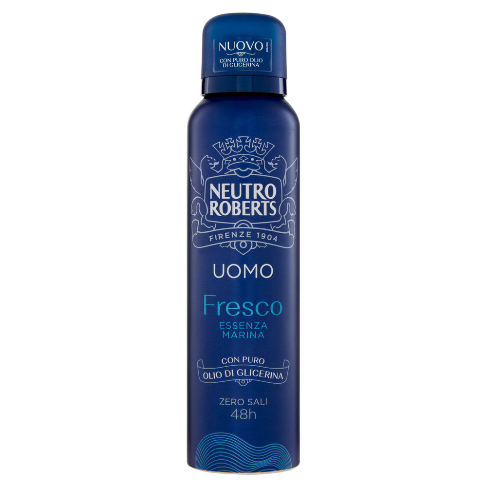 DEODORANTE SPRAY NEUTRO ROBERTS UOMO FRESCO MARINO ML 150 - 0