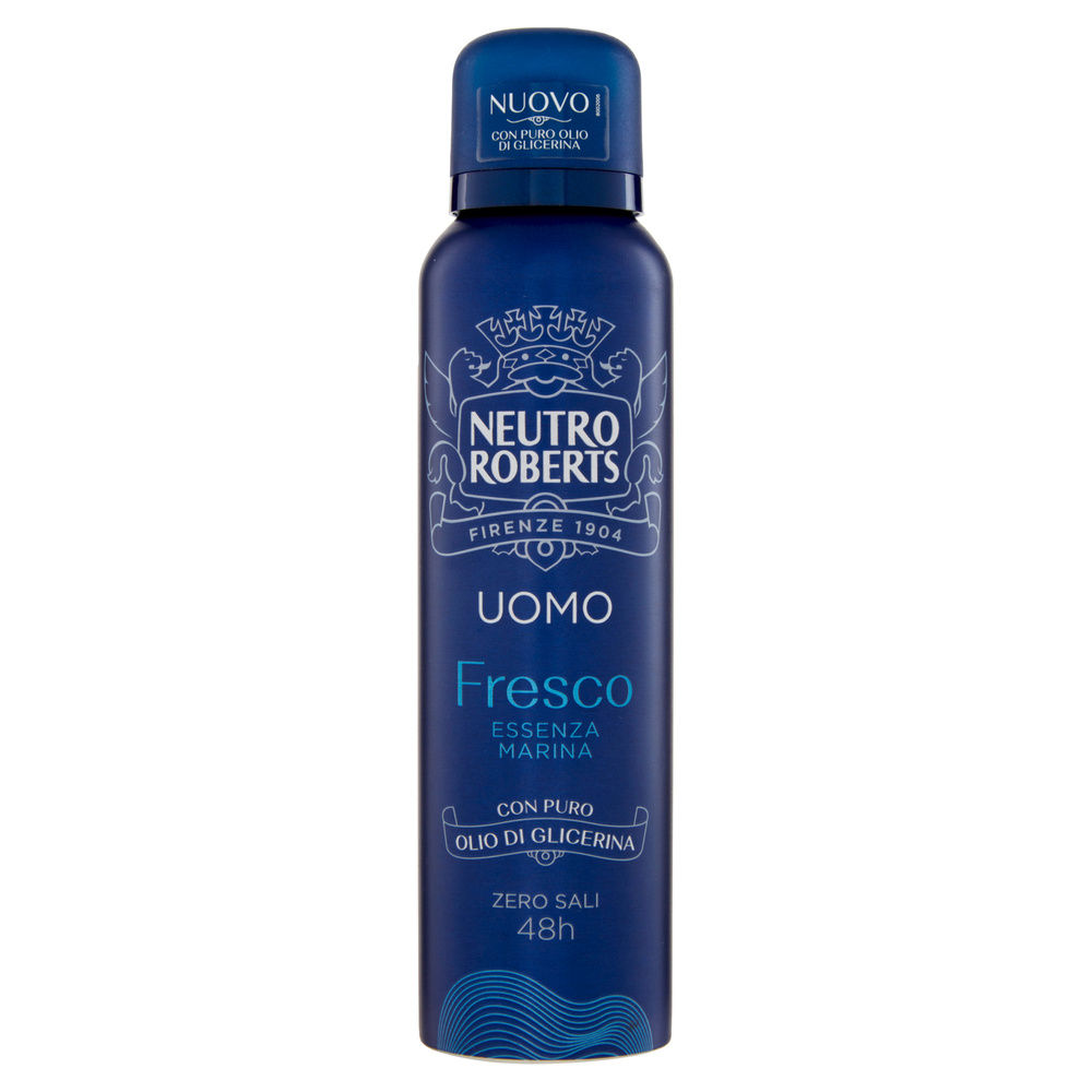 DEODORANTE SPRAY NEUTRO ROBERTS UOMO FRESCO MARINO ML 150 - 5