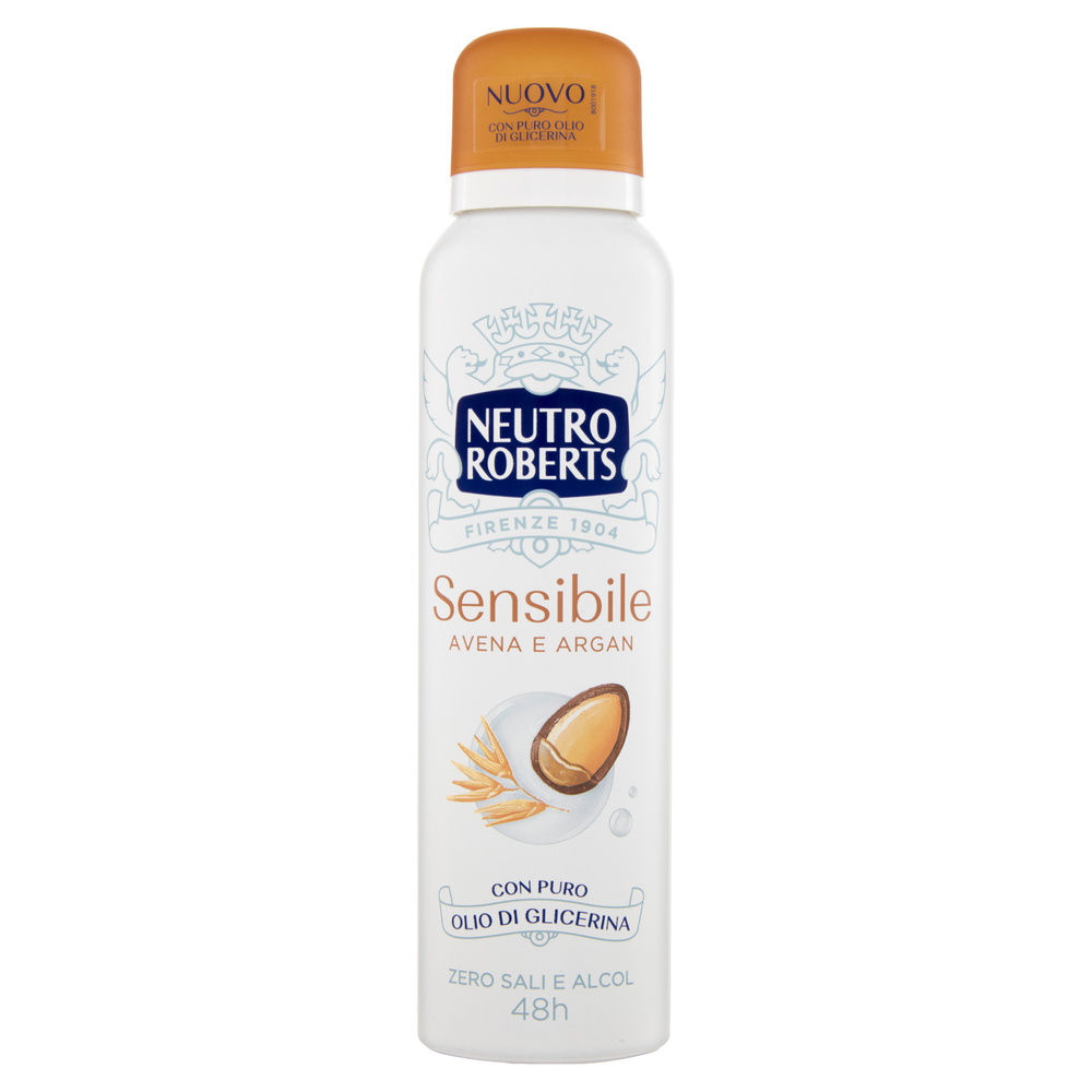 DEODORANTE SPRAY NEUTRO ROBERTS AVENA E ARGAN ML 150 - 2