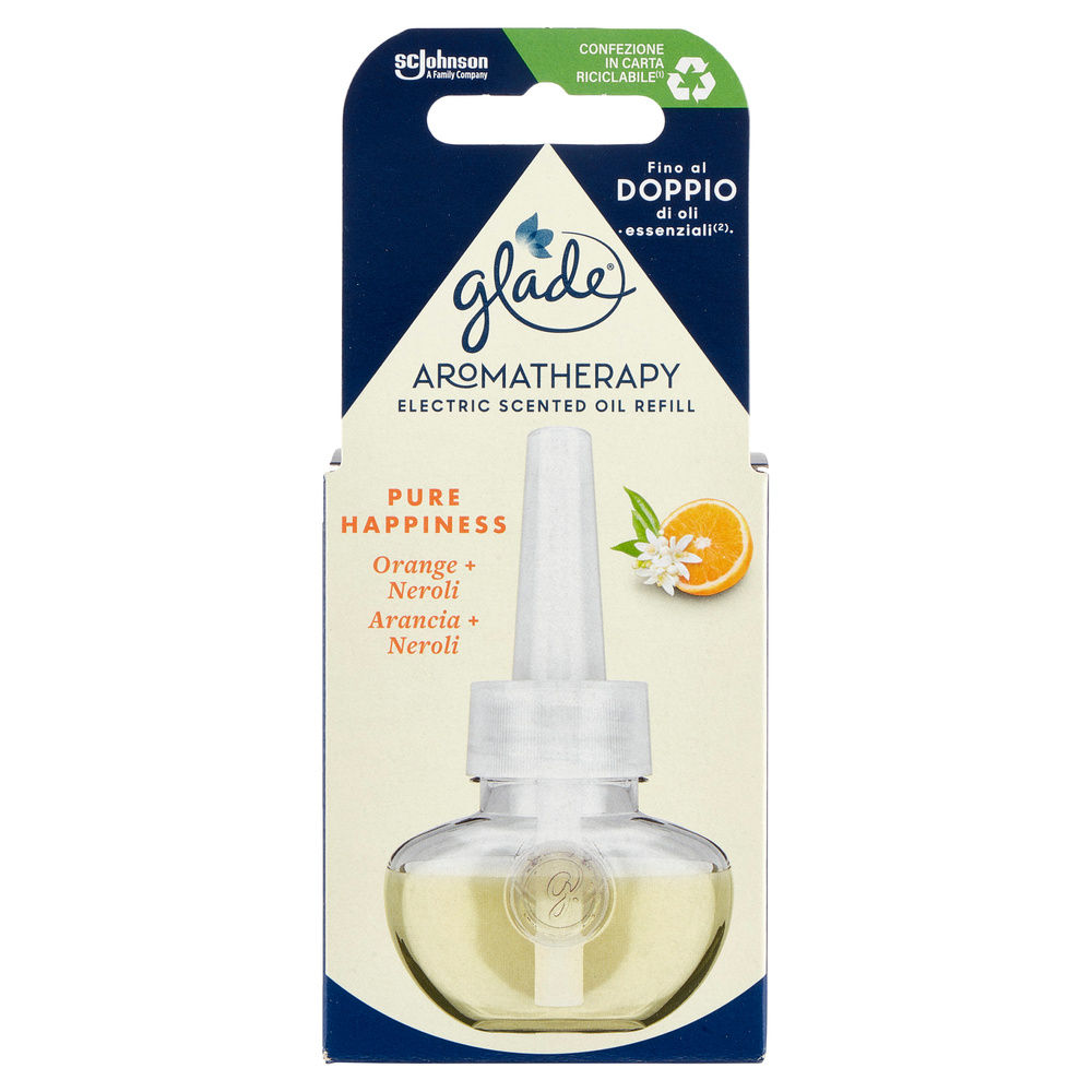 RICARICA DEO AMBIENTI GLADE ELETTRICO AROMATHERAPY  PURE HAPPINESS ML 20 - 3