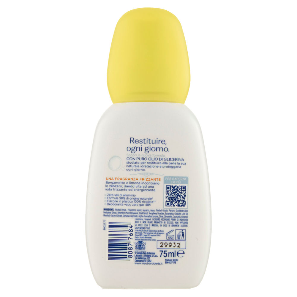 DEODORANTE VAPO NEUTRO ROBERTS ECODEO GIALLO ML 75 - 1