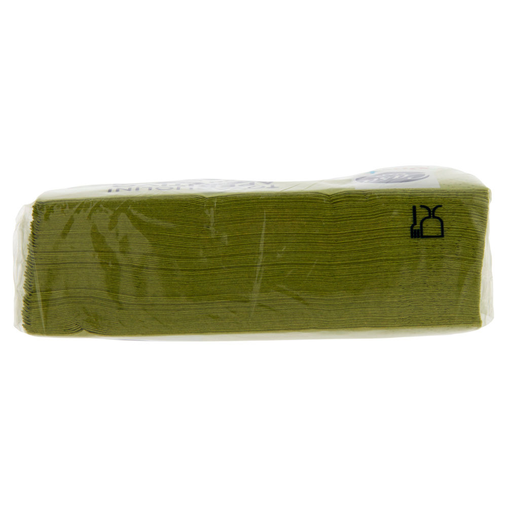 TOVAGLIOLINI APERITIVO COOP CASA 2 VELI VERDE 24X24CM FSC PZ. 50 - 5