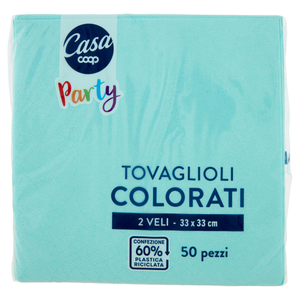 TOVAGLIOLI COLORATI COOP CASA 2V 33X33 TIFFANY FSC PZ.50 - 8