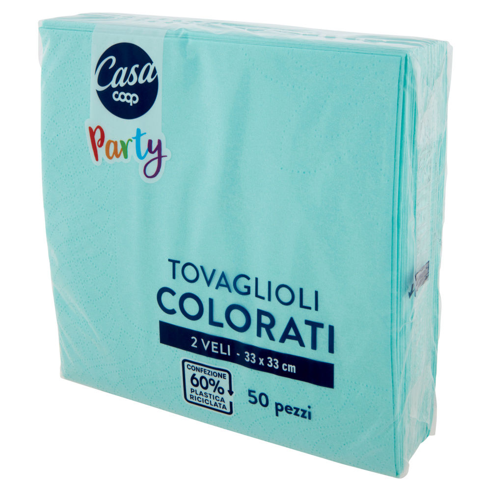 TOVAGLIOLI COLORATI COOP CASA 2V 33X33 TIFFANY FSC PZ.50 - 3