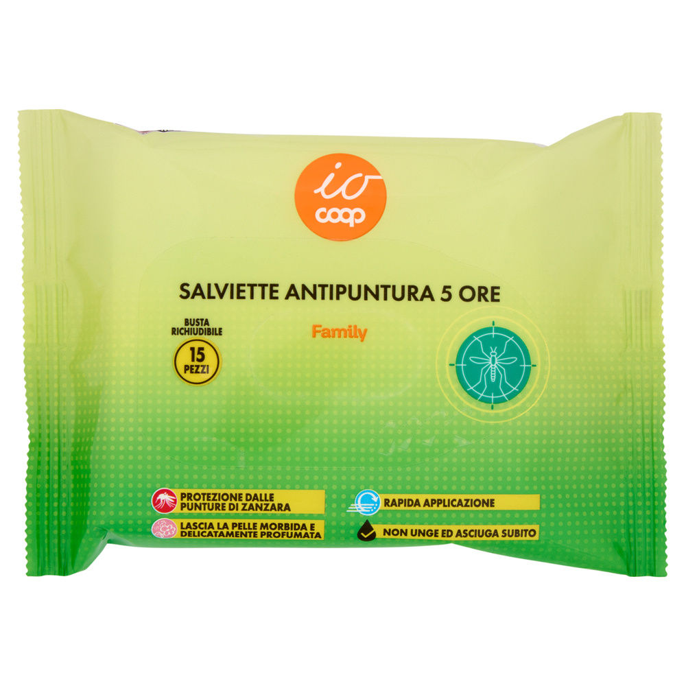 SALVIETTE INSETTOREPELLENTI COOP IO FAMILY PZ 15 - 0