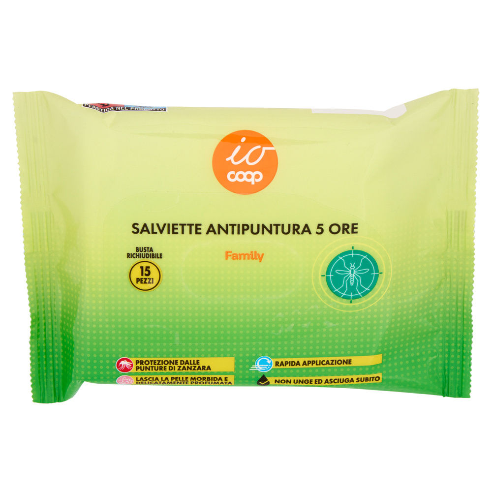 SALVIETTE INSETTOREPELLENTI COOP IO FAMILY PZ 15 - 10