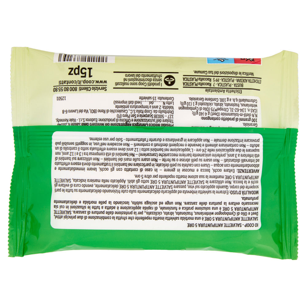 SALVIETTE INSETTOREPELLENTI COOP IO FAMILY PZ 15 - 13