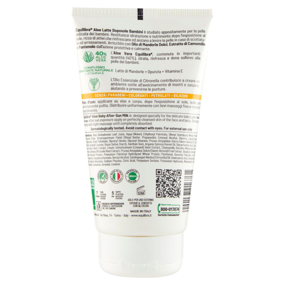 LATTE DOPOSOLE BAMBINI EQUILIBRA ML 150 - 1