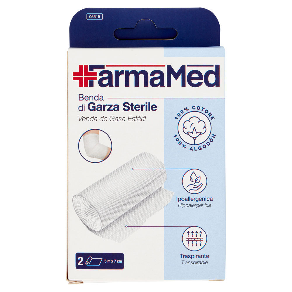 BENDA GARZA STERILE FARMAMED M5X7CM PZ.2 - 0
