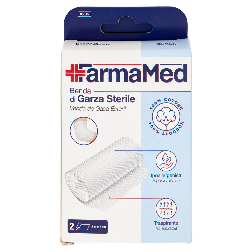 BENDA GARZA STERILE FARMAMED M5X7CM PZ.2 - 2