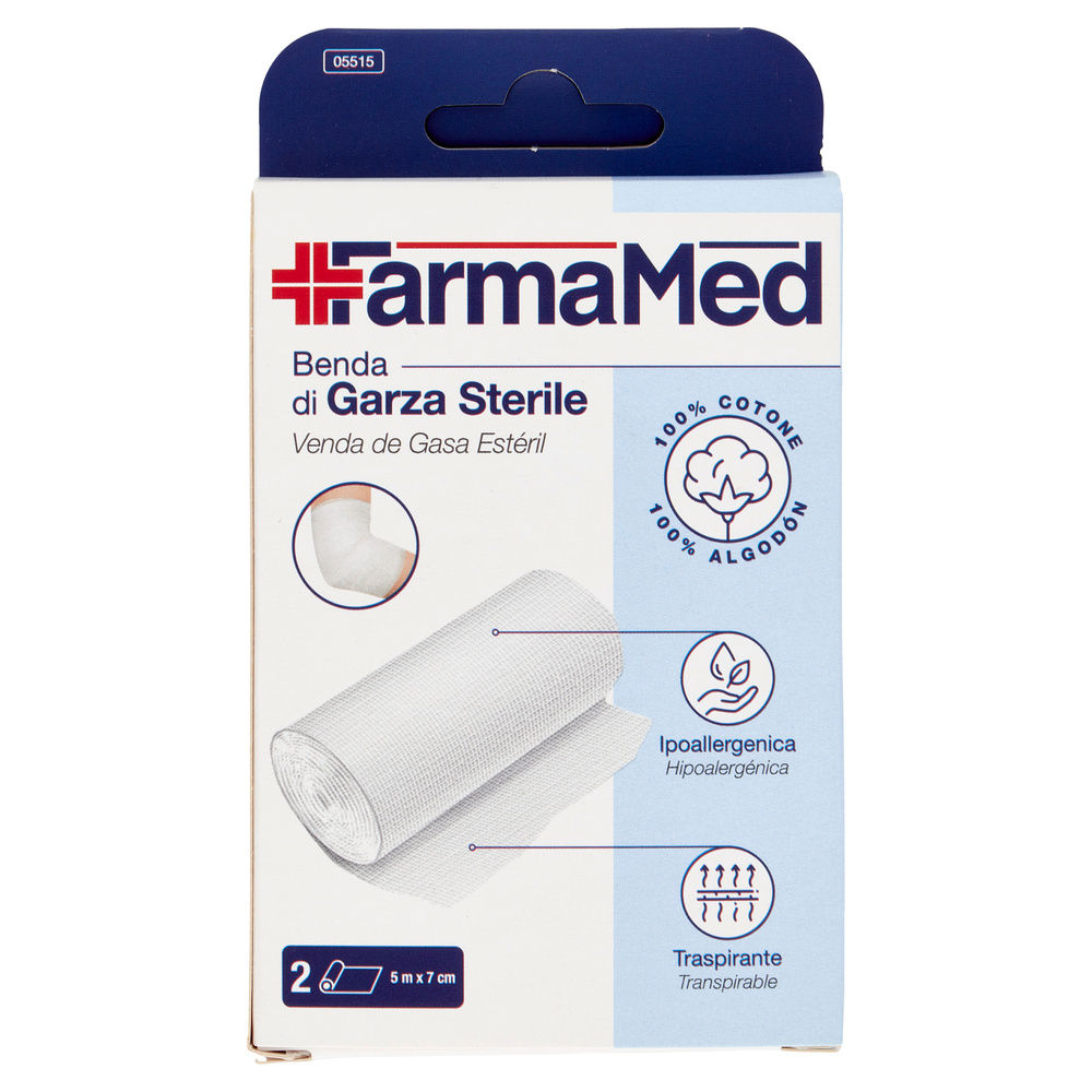 BENDA GARZA STERILE FARMAMED M5X7CM PZ.2 - 7