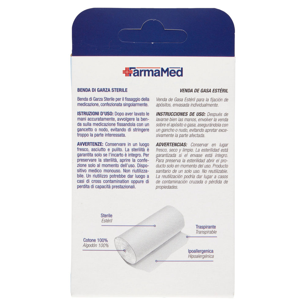BENDA GARZA STERILE FARMAMED M5X7CM PZ.2 - 1