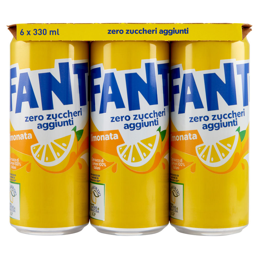 FANTA ZERO LEMON CLUSTER LATTINA ML 330 X 6 - 0