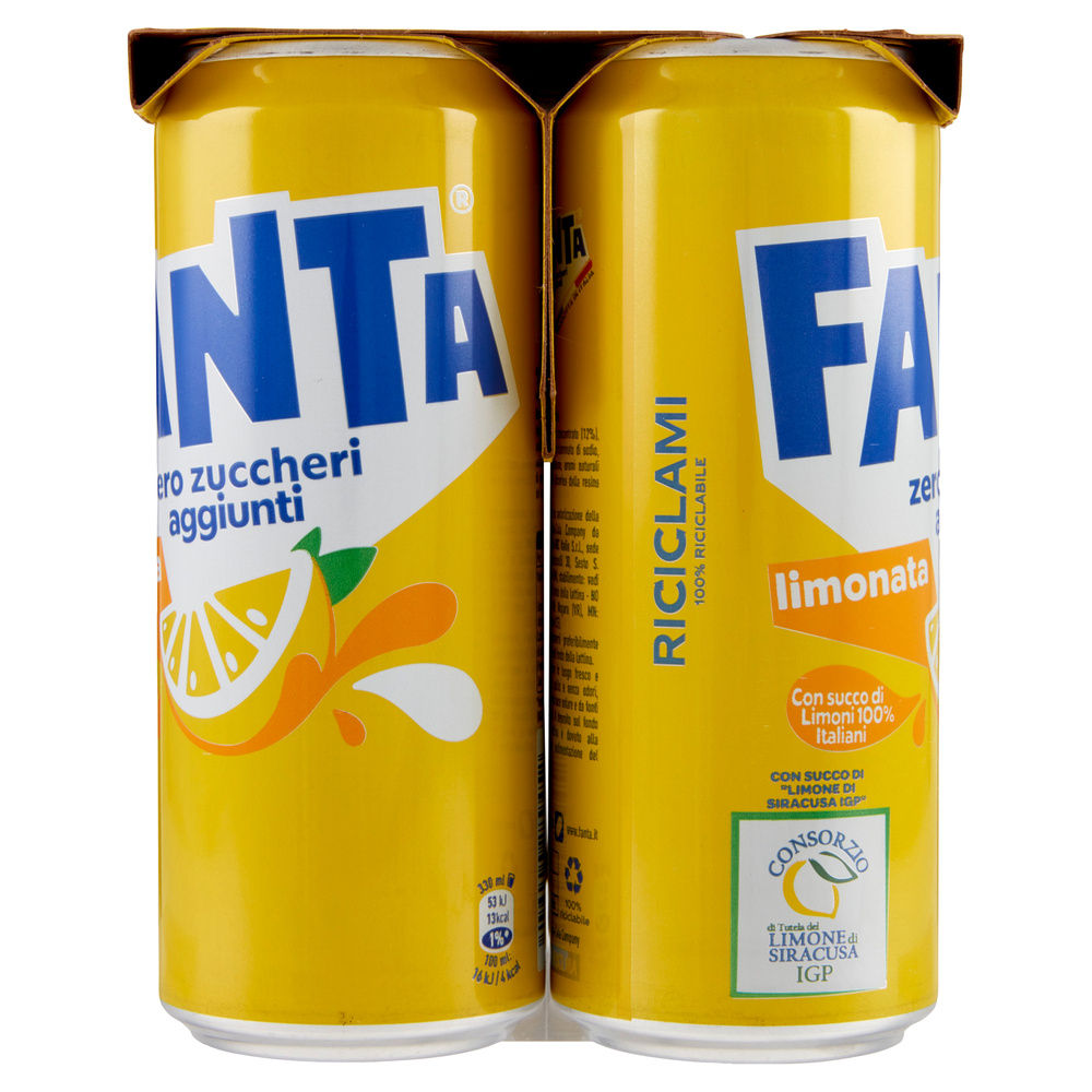 FANTA ZERO LEMON CLUSTER LATTINA ML 330 X 6 - 6