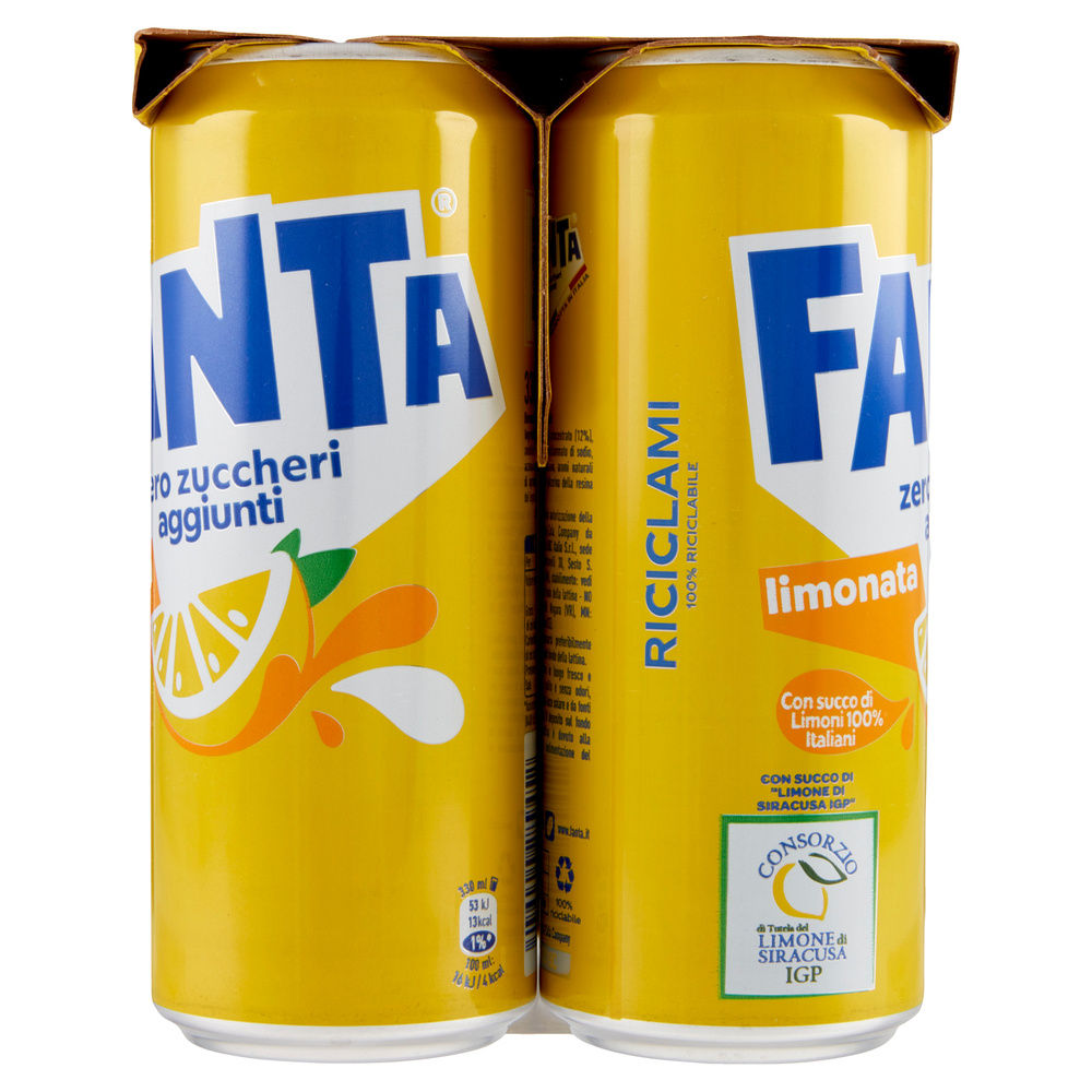 FANTA ZERO LEMON CLUSTER LATTINA ML 330 X 6 - 5