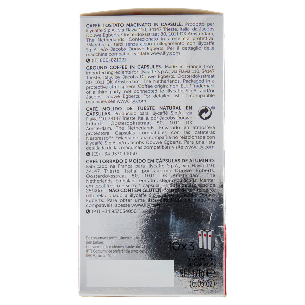 ILLY 30 CAPSULE GUSTO CLASSICO COMP. NESPRESSO G171 - 6
