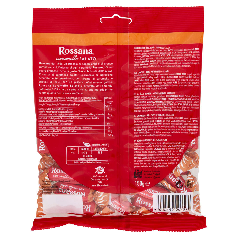 CARAMELLE RIPIENE AL CARAMELLO SALATO ROSSANA G 150 - 1