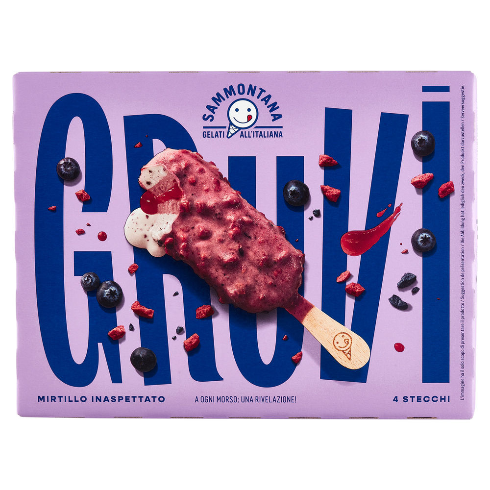 GELATO MIRTILLO STECCO GRUVI SAMMONTANA X4 G240 - 0