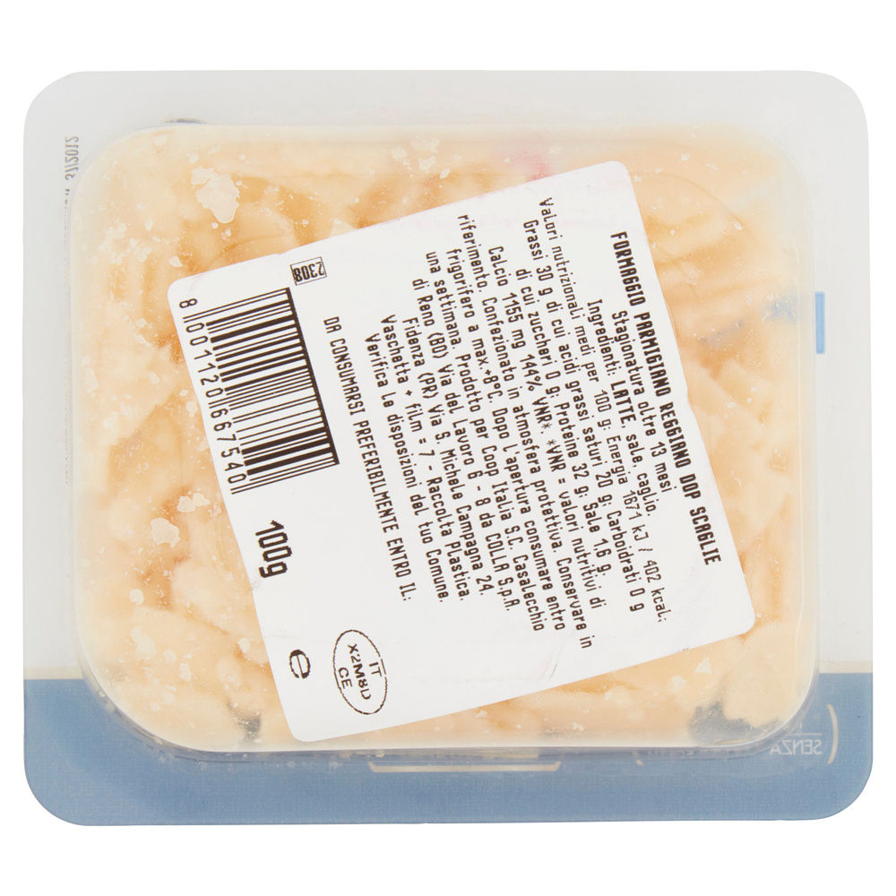 SCAGLIE DI PARMIGIANO REGGIANO DOP STAGIONATO MIN 13 MESI IN CUCINA COOP G 100 - 1