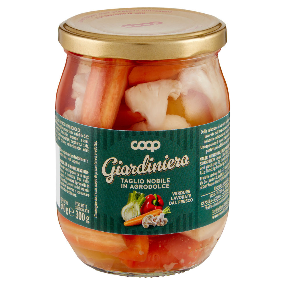 GIARDINIERA NOBILE IN AGRODOLCE COOP G 540 SGOCC 300 - 3