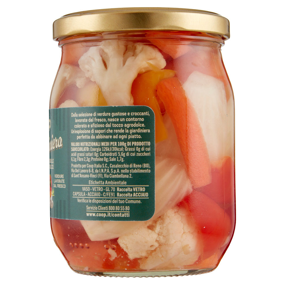 GIARDINIERA NOBILE IN AGRODOLCE COOP G 540 SGOCC 300 - 6