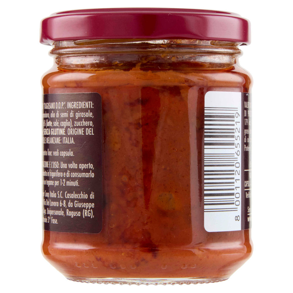 SUGO MELANZANA NCASCIATA FIOR FIORE COOP VASO VETRO G180 - 1
