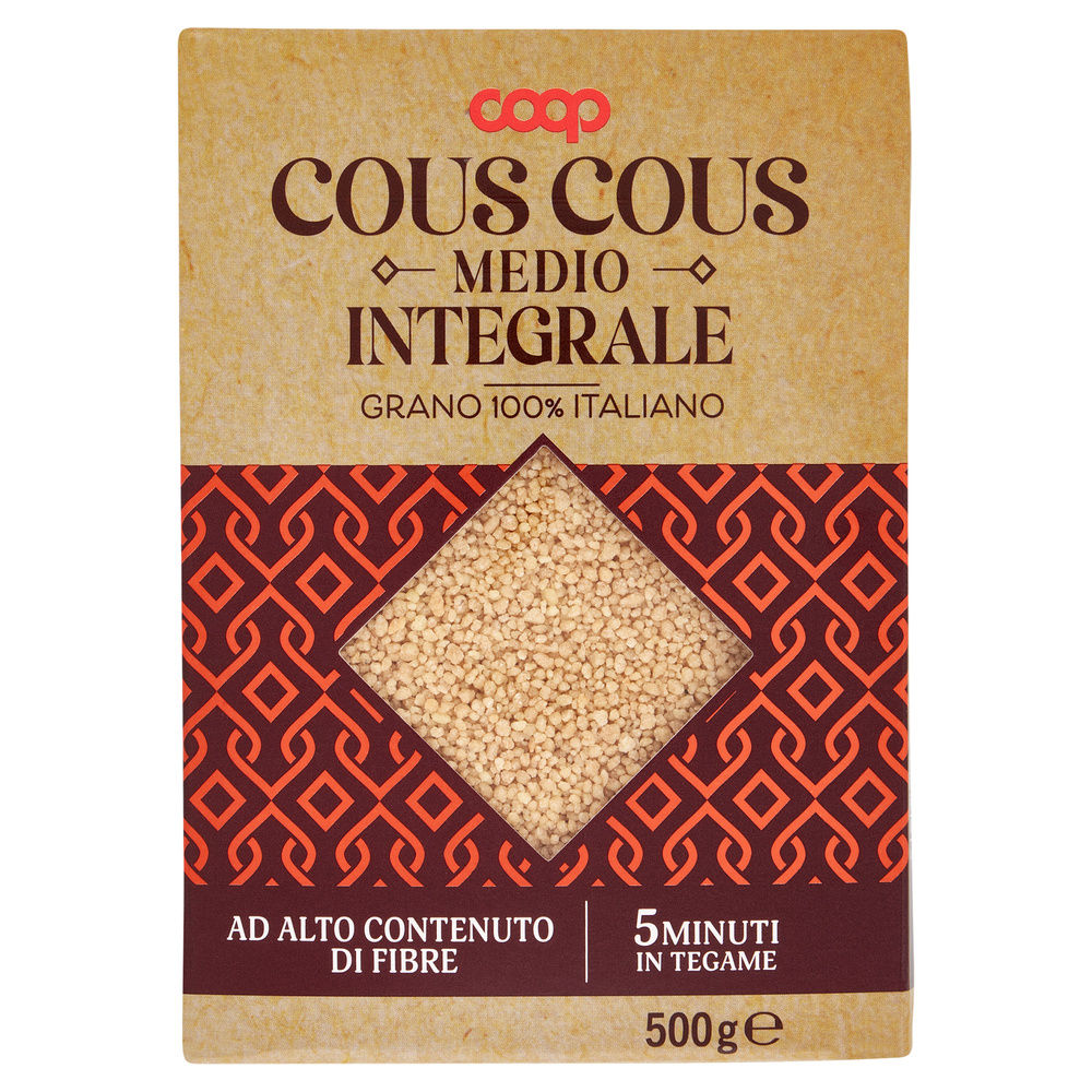 Cous cous integrale 100% ita coop g 500
