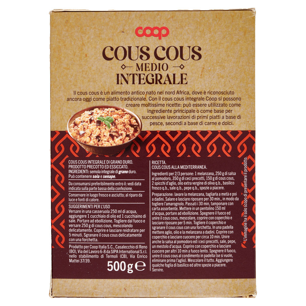 COUS COUS INTEGRALE 100% ITA COOP G 500 - 1