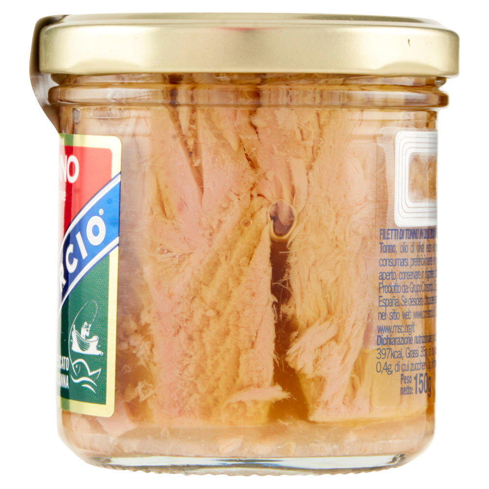 FILETTI DI TONNO IN OLIO EXTRA VERGINE OLIVA BIO CONSORCIO VASO VETRO G 150 - 5